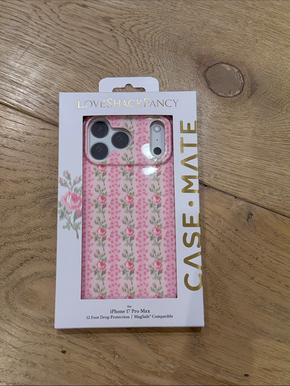 LoveShackFancy Pink Floral iPhone 17 Pro Max Case